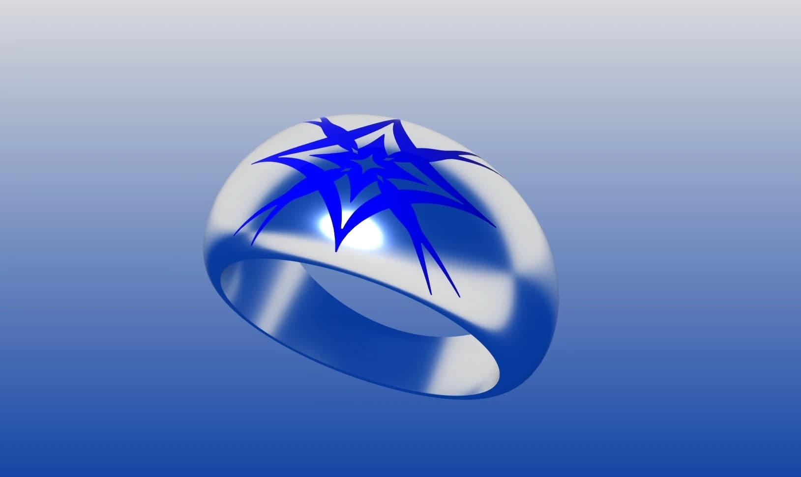 Aster Enamel Ring