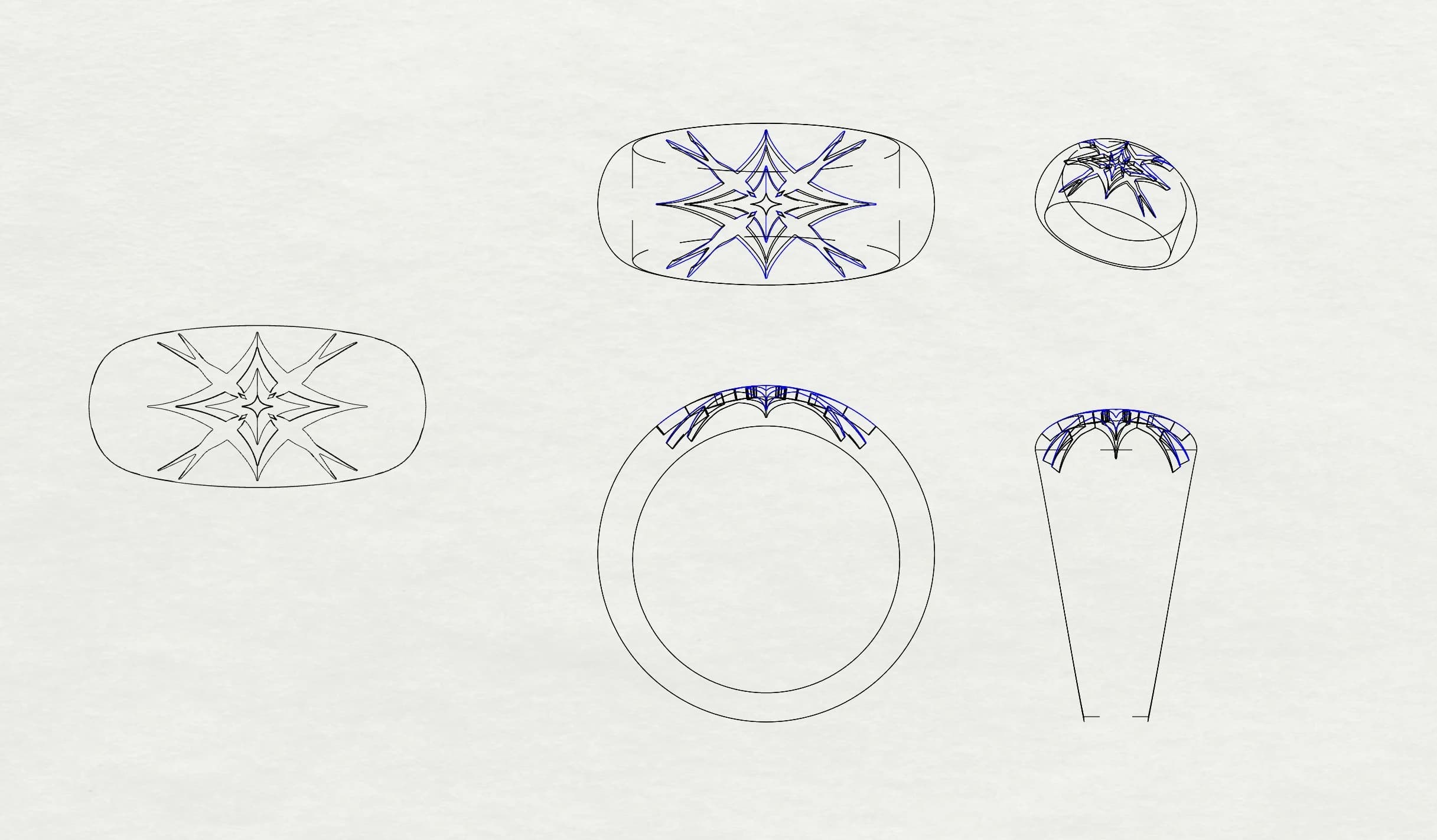 Aster Enamel Ring image 2