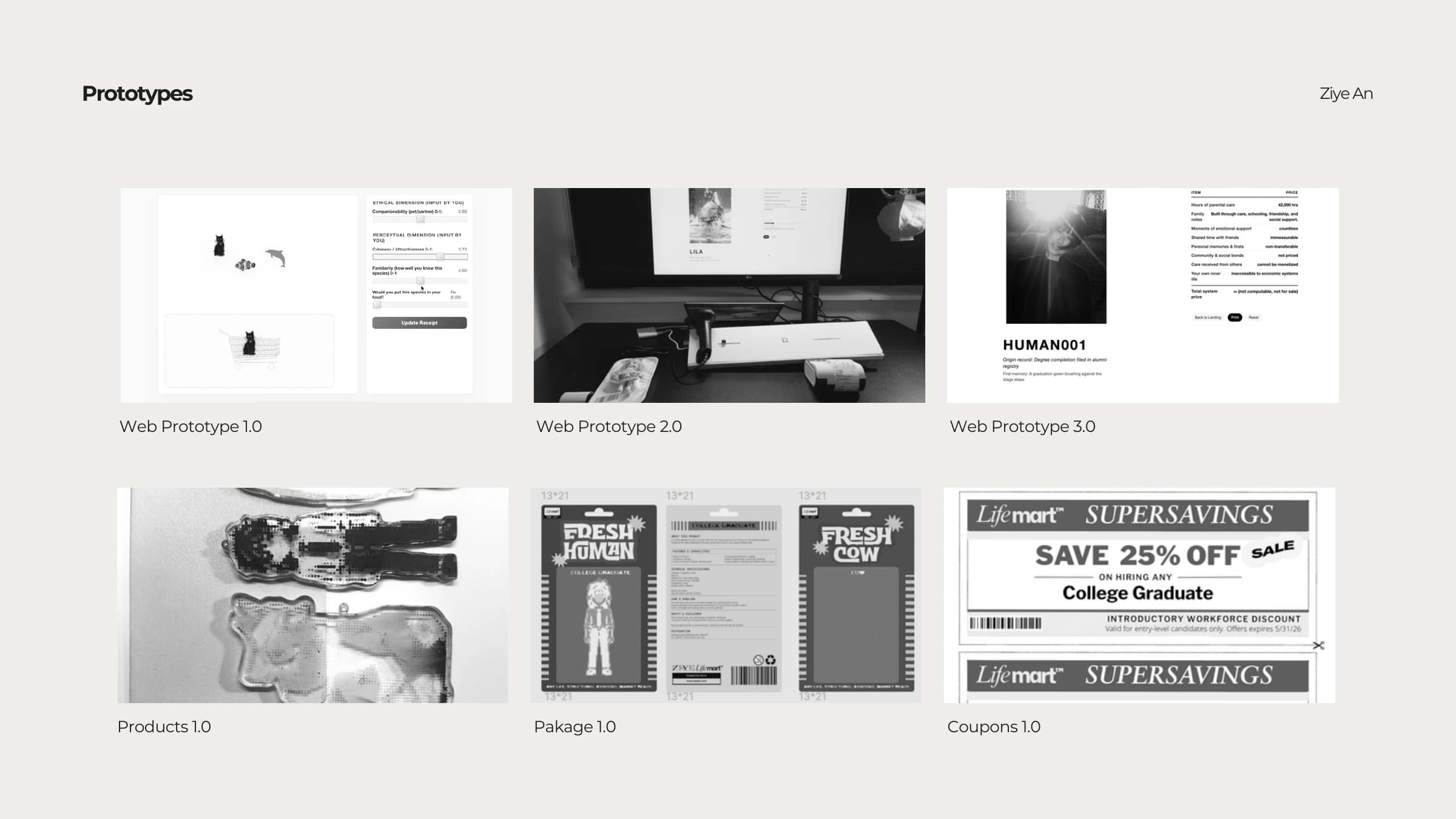 Iterations across the website, objects, packaging, and coupons.