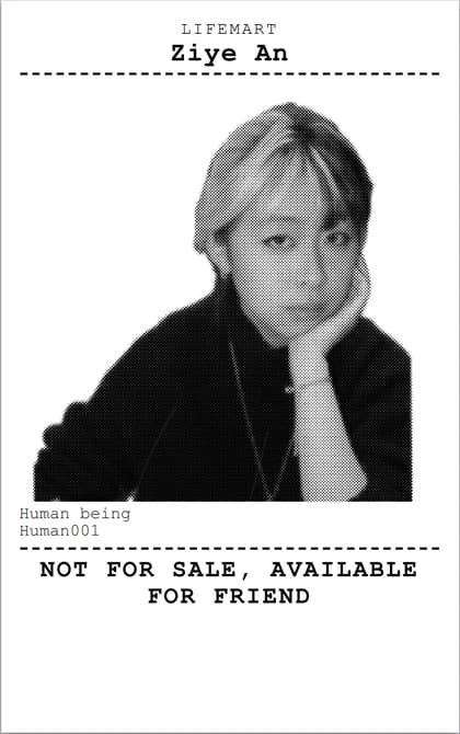 Alternative receipt with a portrait and no price breakdown.