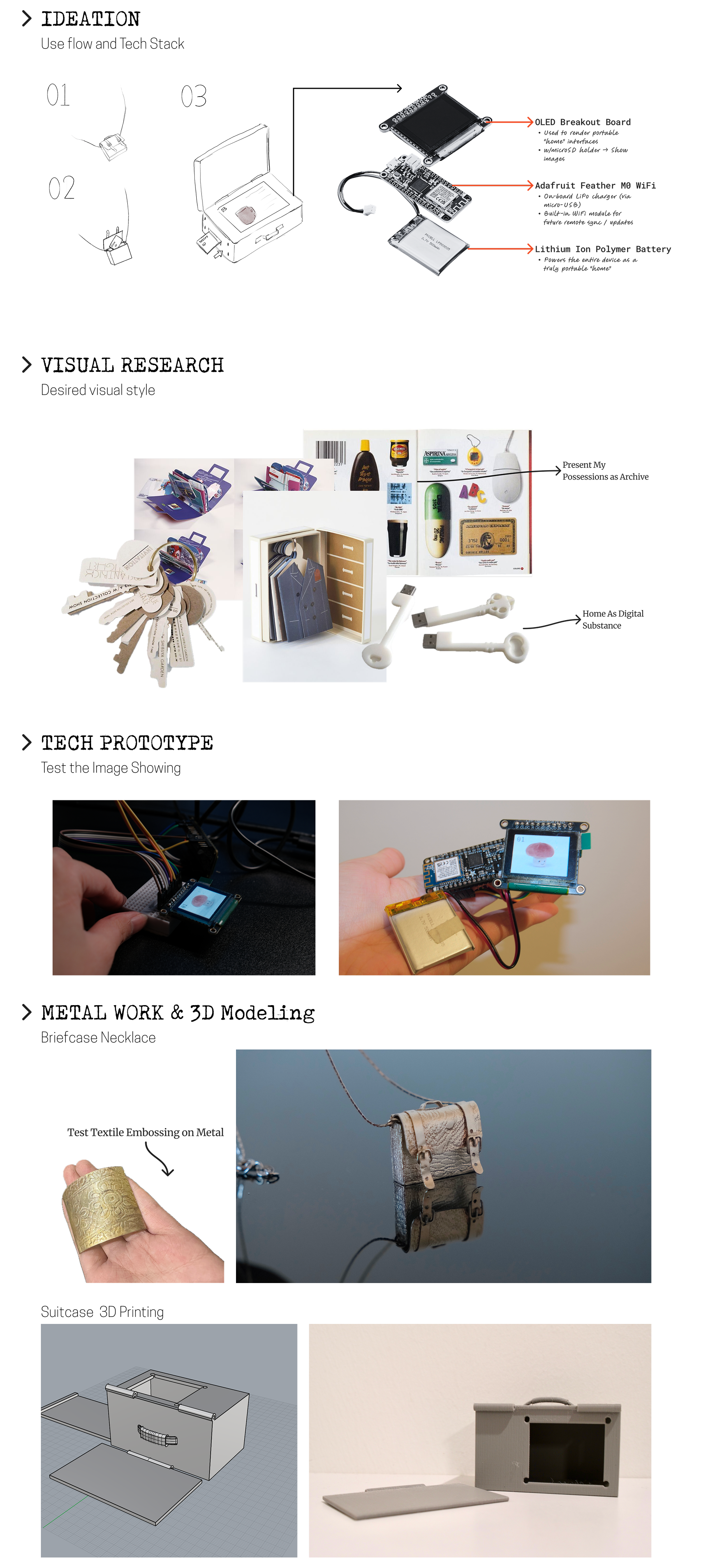 I want a Home to carry with Ideation and Research